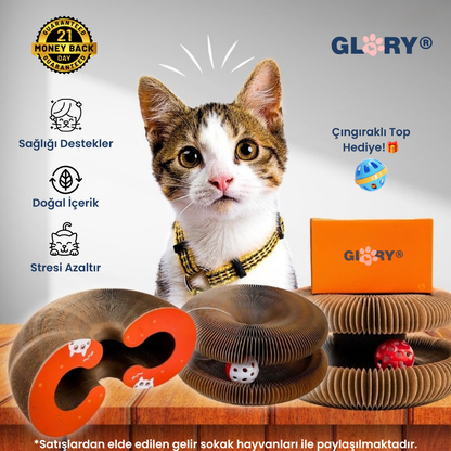Glory Akordiyon Tırmalama Oyuncağı & Yatağı