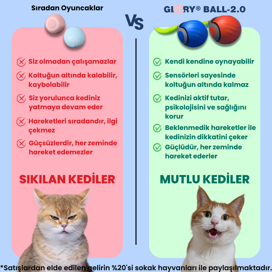Glory Ball-2.0 Akıllı Kedi Topu